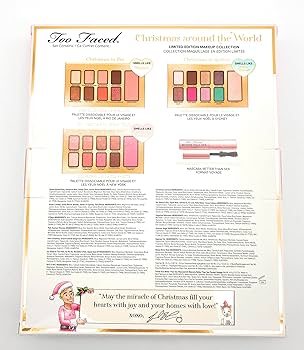Too Faced Christmas around the World 限定版 Too Faced Christmas Around the World Limited Edition Face